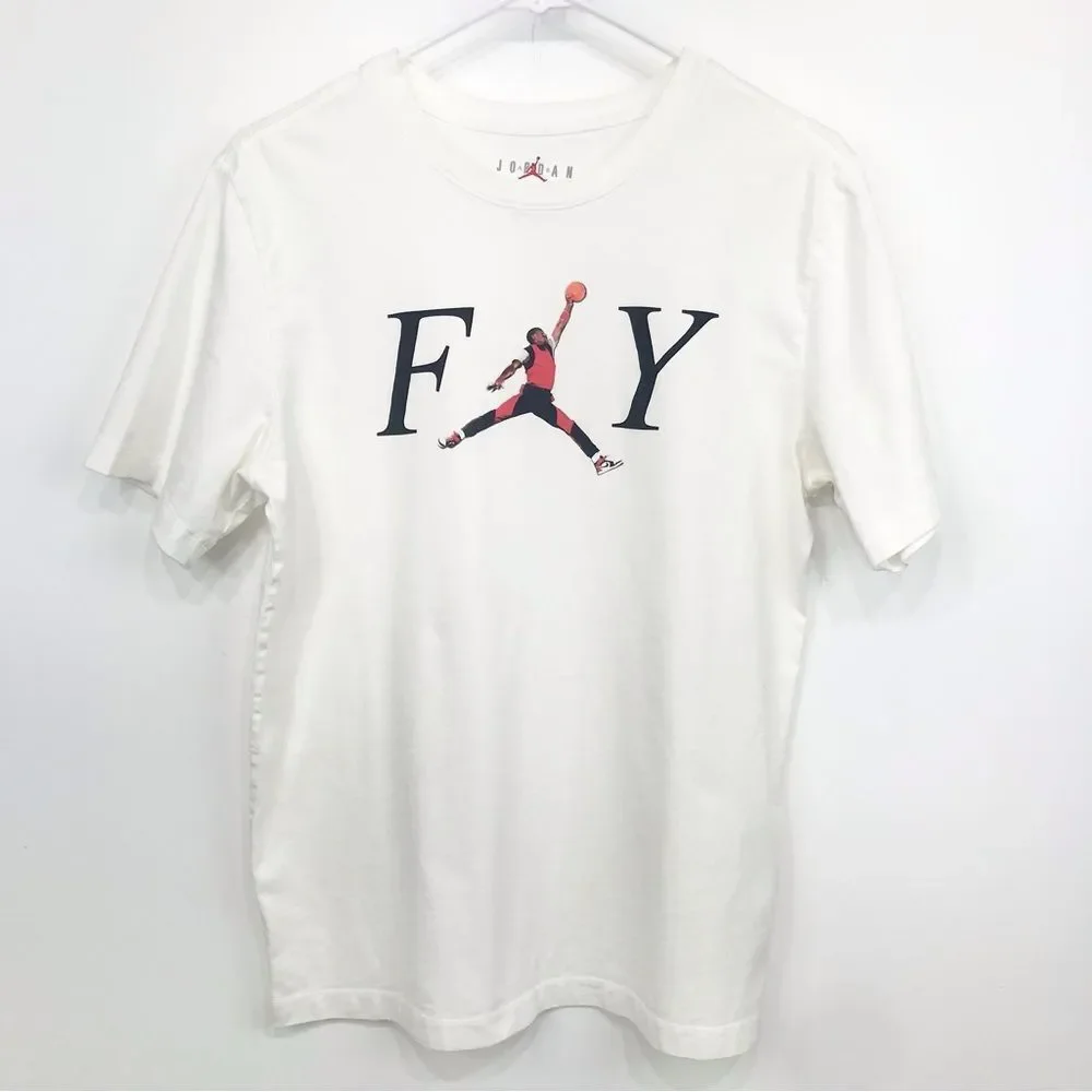 Jordan Fly Crew White Standard Fit T-Shirt